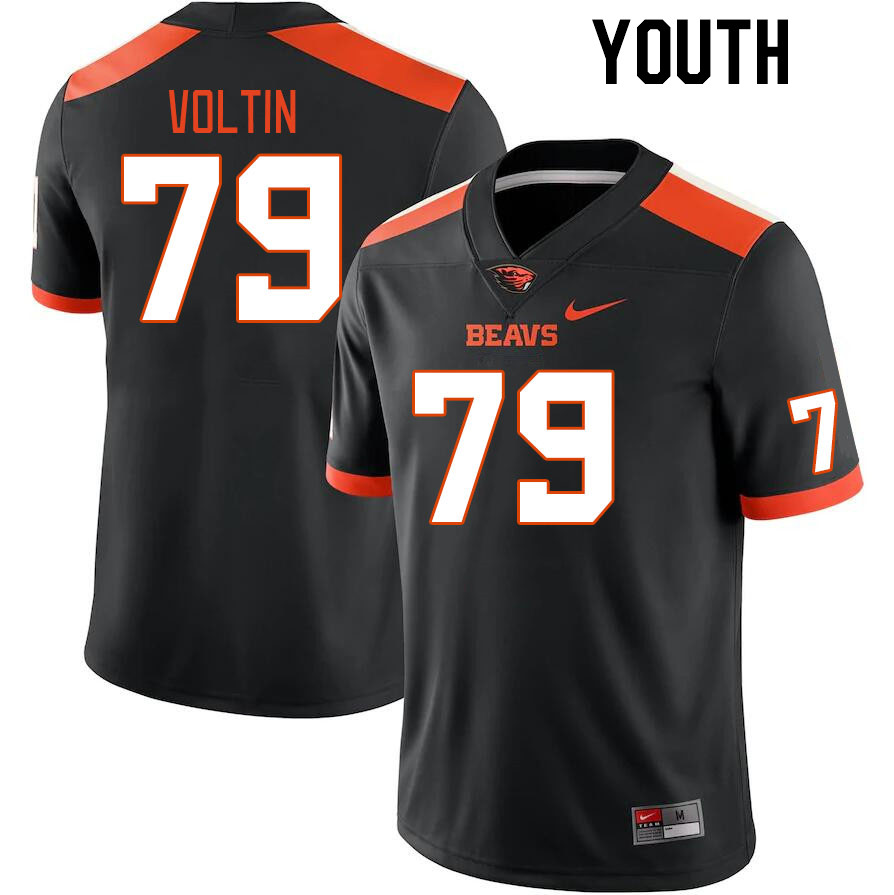 Youth #79 Tyler Voltin Oregon State Beavers College Football Jerseys Stitched Sale-Black